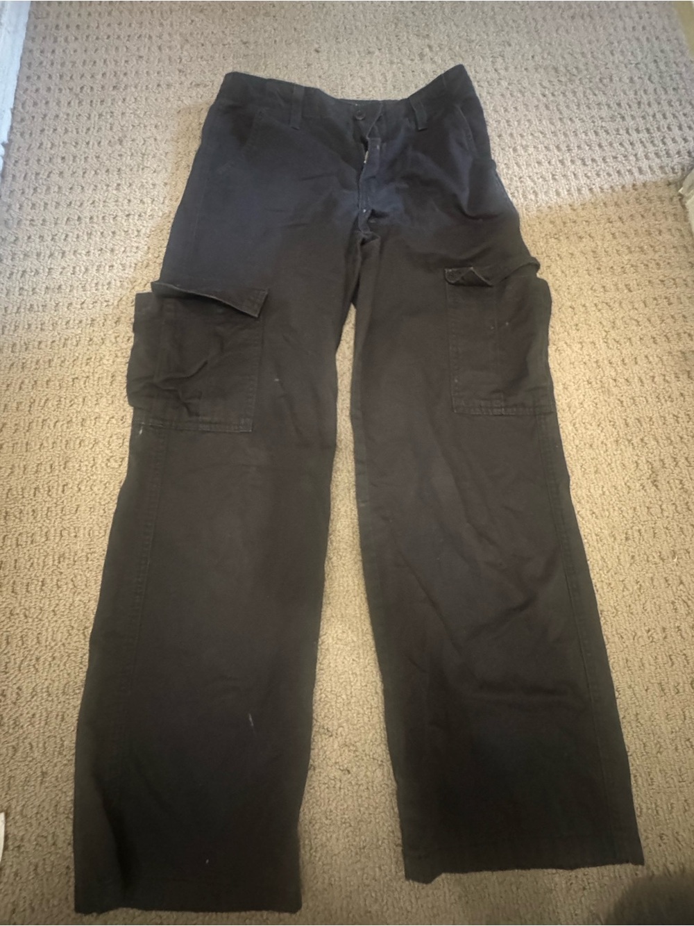 Levi's Black Cargo Wide-Leg Pants